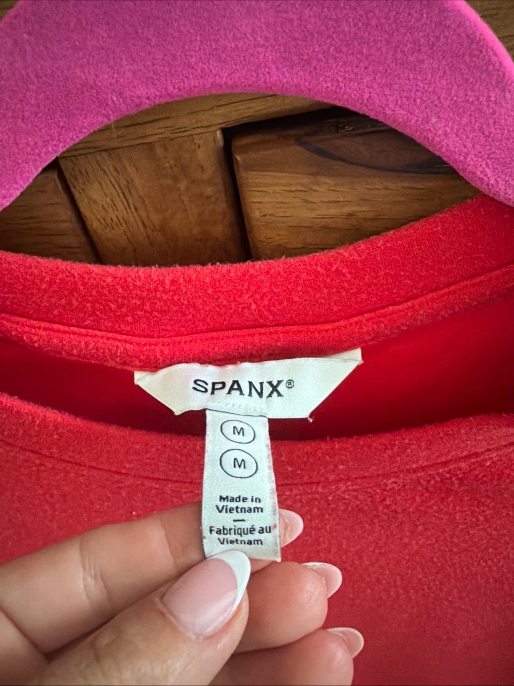 SPANX Red Women's Crewneck Sweatshirt - Picture 2 of 3
